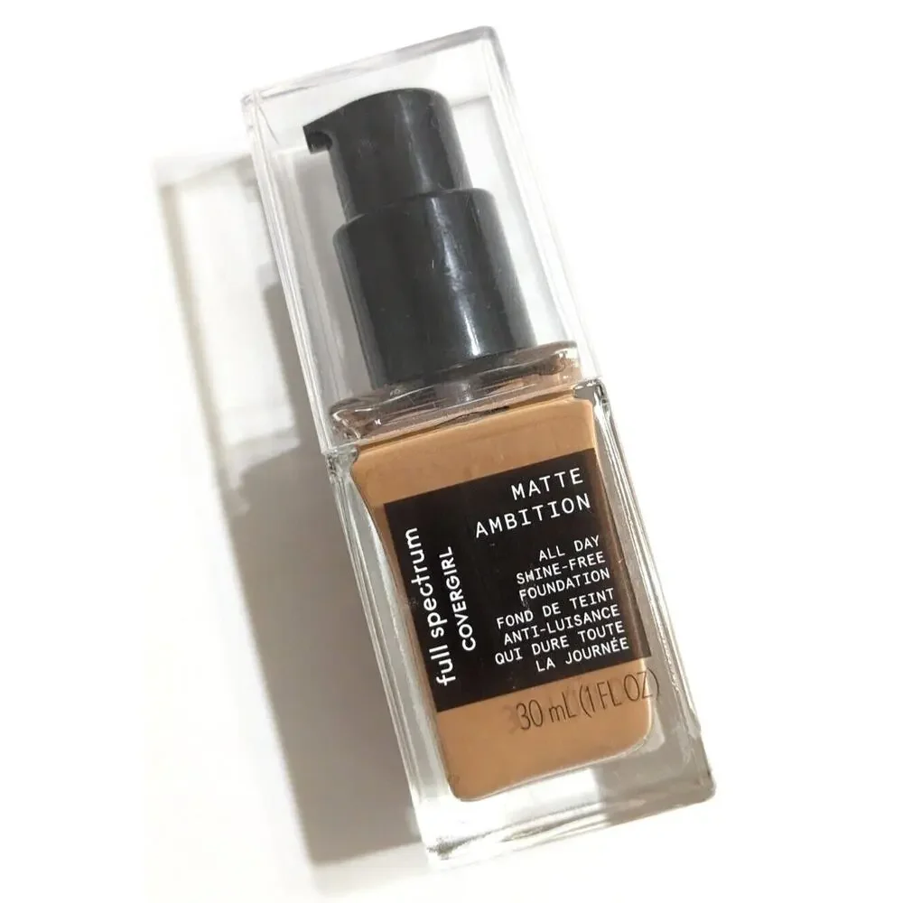 COVERGIRL Full Spectrum Foundation Matte Ambition, Tan Cool 2 All-Day Shine Free